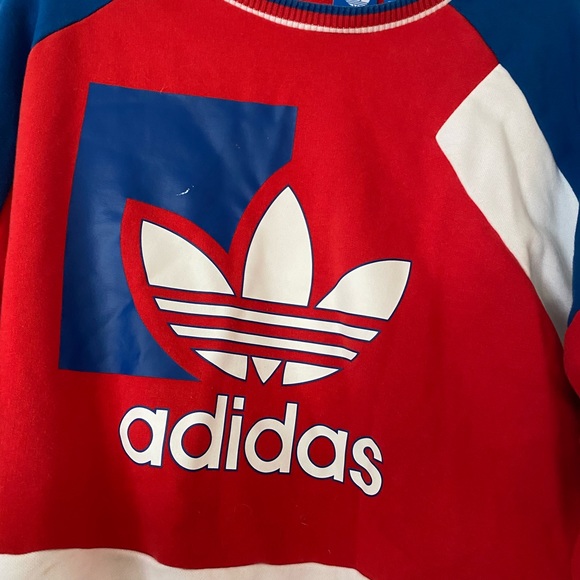 ADIDAS ORIGINALS Red White & Blue Sweatshirt - Picture 3 of 3